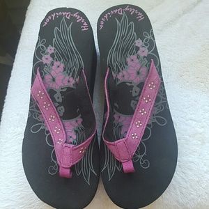 Women's Harley Davidson wedge sandals